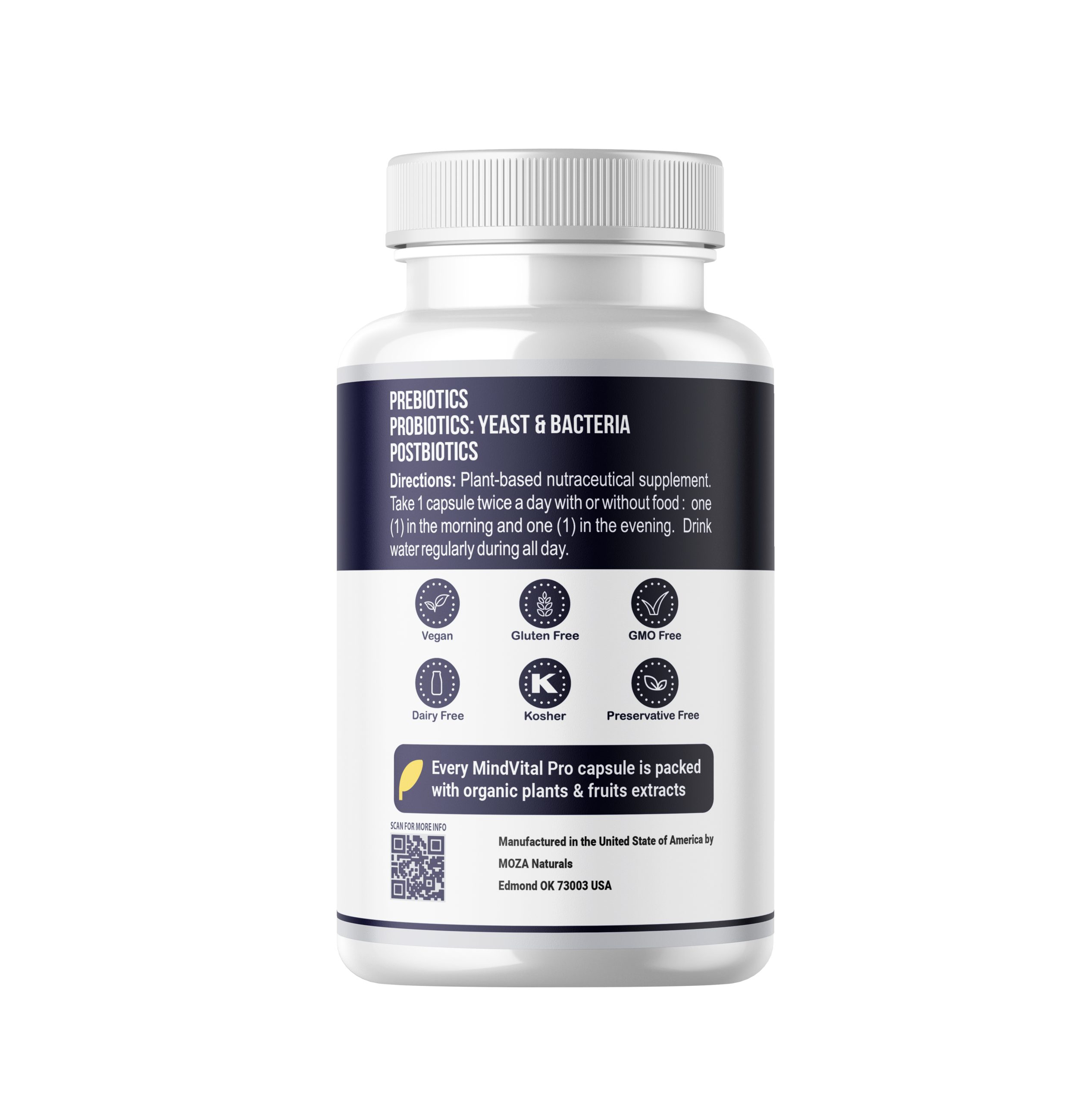 MindVital Pro Blue Gut-To-Brain Superfood.Plant-Based ‘Body And Brain Energy Booster, Supports Mental Focus & Clarity, Supports Gut Health & Function, Promotes Positive Mood - Image 2